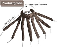 Hőmentes hajgöndörítő fejpánt - Polipkaros hajcsavaró hosszú és közepes hajra, kávébarna 5