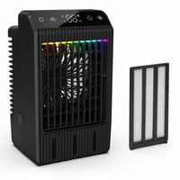 Mobilný ochladzovač vzduchu Tiptop Home s 1000 ml nádržkou na vodu, časovačom 2-12 h, 4 kusy – chybné, na náhradné diely: ventilátor sa nespustí (stav: pozri 2. obrázok) 1