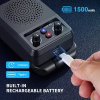 LEKATO Mini Gitárerősítő 5W - Hordozható, Bluetooth-os Zsebméretű Erősítő, Beépített Effektekkel, Elektromos Gitárokhoz, 6 Órás Üzemidő 4