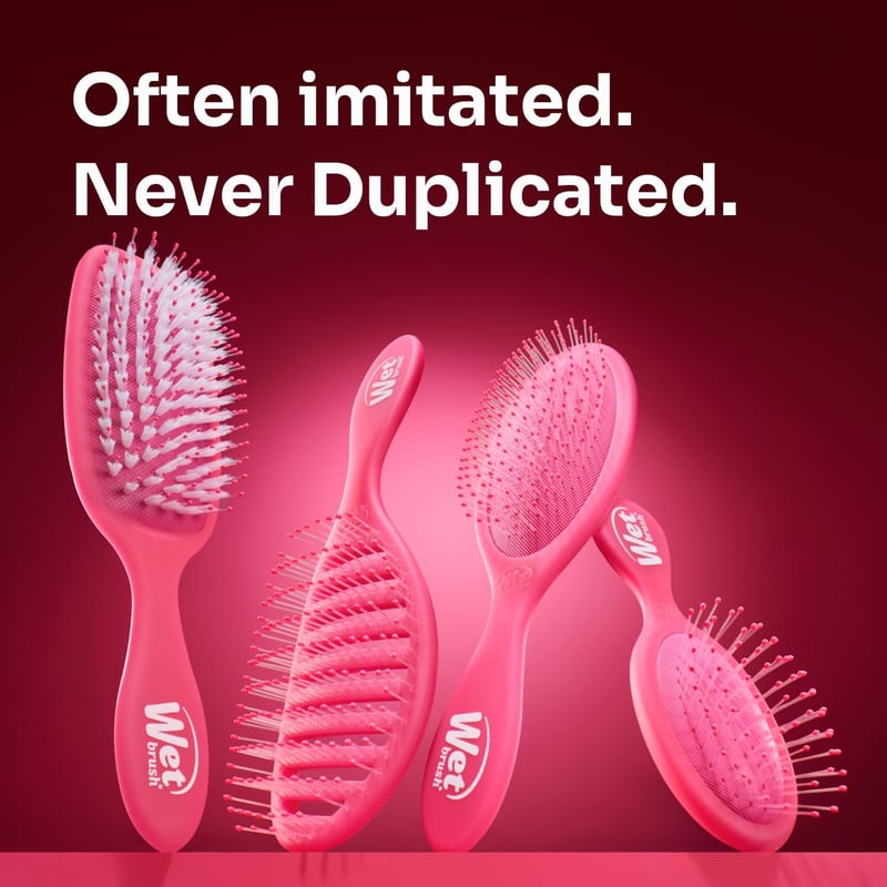 WetBrush Original Detangler Hajkefe Kék - Intelliflex Sörtékkel Nedves és Száraz Hajhoz, Kíméletes Hajbontó Minden Hajtípushoz