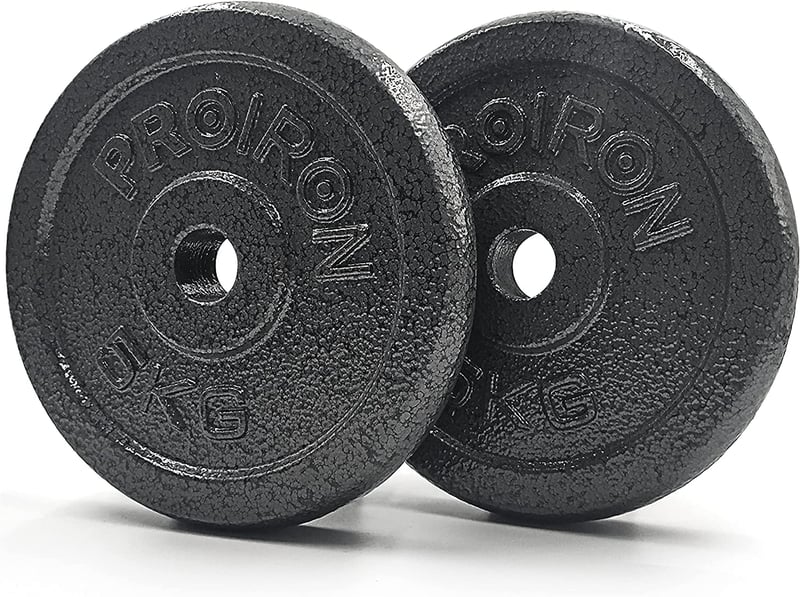 PROIRON öntöttvas súlytárcsák, 25mm átmérő - 1,25/2,5/5/10 kg-os súlyzókhoz