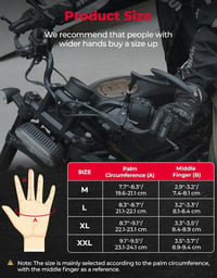 Kemimoto CE Minősített Vízálló Téli Motoros Kesztyű Érintőképernyős Funkcióval 6