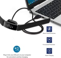 Fitbit Inspire HR és Inspire Okosórához 1 méteres USB Töltőkábel 6