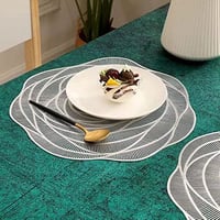 Arany rózsás asztalterítő szett - 4 db-os elegáns tányéralátét 3