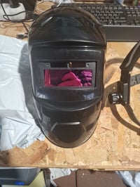 BTBHIHO Automatska maska za zavarivanje s automatskim zatamnjivanjem, solarna, za TIG MIG ARC zavarivanje, podesiva traka za glavu — isprobana (stanje: vidi 2. sliku) 3