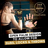 BEAST RAGE MMA Kesztyű Nyitott Tenyérrel - Állítható Csuklótámasz, Unisex Küzdősport Kesztyű Muay Thai, Kickbox, Taekwondo Edzéshez - S/M, P 7