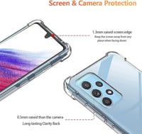 Samsung Galaxy A13 4G Átlátszó Ütésálló Védőtok 3