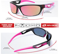 RIVBOS polarizált UV400 sport napszemüveg kerékpározáshoz, futáshoz - unisex 5