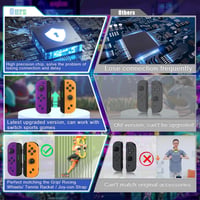 Bonacell vezeték nélküli kontroller szett Switch-hez, turbó és ébresztés funkcióval 6