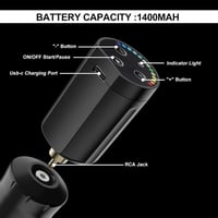 Stigma Pro vezeték nélküli tetoválógép szett - 1400 mAh akkumulátor, 20 db patron tűvel 3