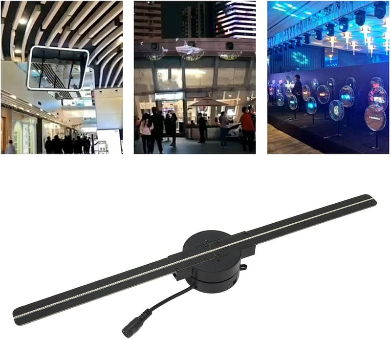 WIFI-s 3D Hologram Ventilátor - 224 LED-es, 16,5" Full HD Reklámkivetítő