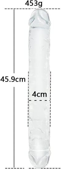 Óriási 46 cm-es kétoldalú anál dildo pároknak és szólóknak 2