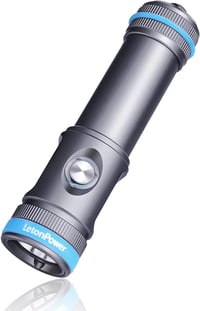LetonPower Tynny-13se Búvárlámpa 2200 Lumen, 6 Üzemmód, IP68 Vízálló, Alumínium Ház, USB-C Töltés, Merüléshez és Búvárkodáshoz, Akkumulátorr 9