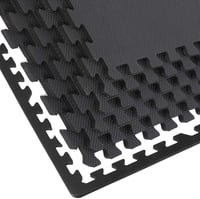 Lulupila 20 db-os Fekete Puzzle Fitnesz Védőszőnyeg - Edzőgépekhez, Jógához, Medencéhez 1