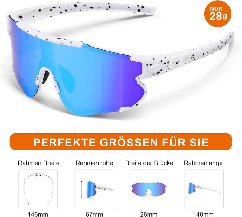 suoso Polarizált Kerékpáros Napszemüveg UV400 Védelem Férfi Női