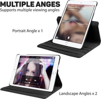 iPad Mini 4/5 360°-os forgatható bőrtok kitámasztóval, világoszöld 6