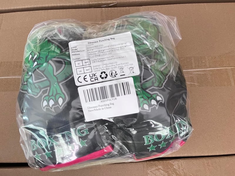 Dinoszauruszos Boxzsák Gyerekeknek 160cm - Edzőfelszerelés Kesztyűvel