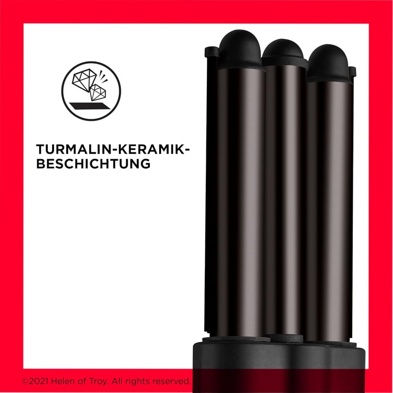 Revlon Wave Master Jumbo hajvasaló - 3 óriás lap, turmalin-kerámia, 190°C