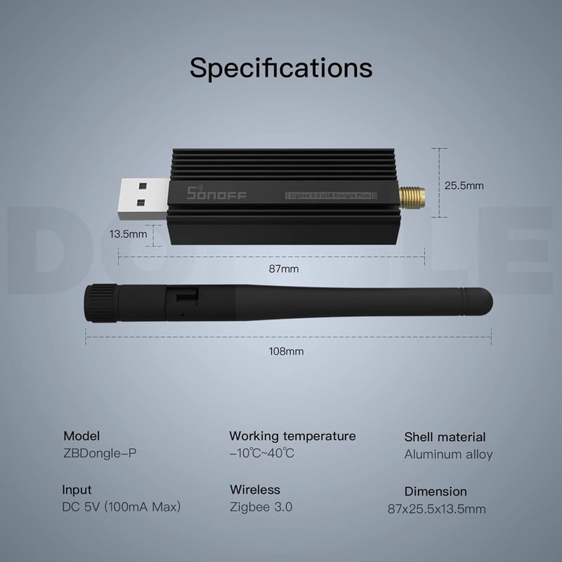 SONOFF Zigbee 3.0 USB Adapter - Okosotthon Vezérlő Stick Home Assistant és Zigbee2MQTT Rendszerekhez