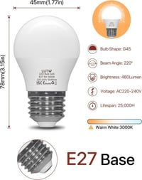 Philips E27 LED izzó, 480lm, 5W, meleg fehér, 6 darabos csomag 2
