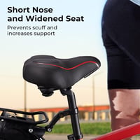 YOUNGDO Extra Széles Kerékpár Nyereg - Légáteresztő, Ütéselnyelő Univerzális Bicikli Ülés MTB, E-Bike és Városi Kerékpárokhoz, Vízálló Védőv 4