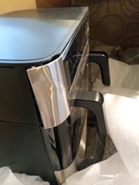 Friteuză cu aer cald și cuptor Cuisinart Tri Zone 13,6 L, fără PFAS, 3 zone, 2 coșuri de 4,3 L, sertar de 5 L, friteuză cu aer 9 în 1, grill, pizza, oțel inoxidabil - carcasă spartă 3