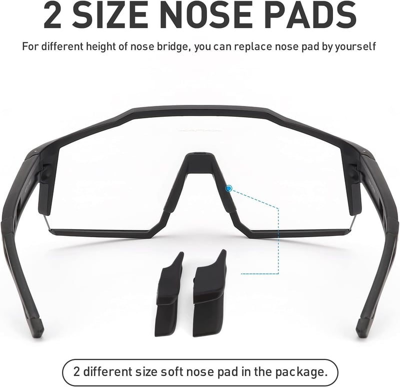 KAPVOE Fotokróm Kerékpáros Napszemüveg TR90 Kerettel Unisex