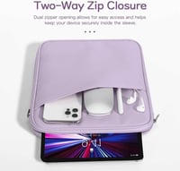 iPad Pro 12,9" és Samsung Galaxy Tab S9+ kompatibilis Dadanism tablet tok - szürke-lila 6