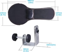LL-COEUR Állítható Ergonomikus Egérpad Kartámasszal - Memóriahabos Csuklótámasz Asztalhoz (Fekete) 5