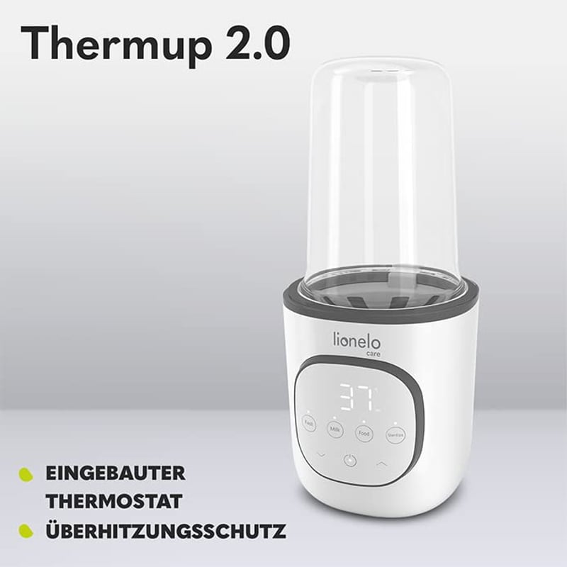 Thermup 2.0 Cumisüveg Melegítő, 5 az 1-ben Bébiétel és Folyadék Melegítő, Sterilizáló, Kiolvasztó Funkció, BPA-mentes, Túlmelegedés