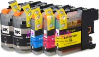 Brother LC123 Multipack: 2 Fekete + 3 Színes Tintapatron Szett 2