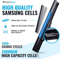 HP NinjaBatt Pro 2600mAh akkumulátor 250 G2/G3 laptopokhoz, Samsung cellákkal 3