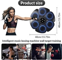 Shangmeishidai Falra szerelhető Boxgép 9 Sebességi Móddal, Bluetooth Támogatással - Agilitás és Reflexfejlesztő Edzőeszköz Boxkesztyűkkel 6