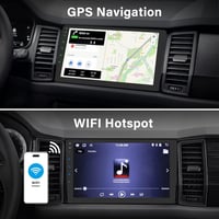 LSLYA 9" 2 DIN Android 13 Autórádió - 2GB/32GB, Vezeték Nélküli Apple CarPlay & Android Auto, Bluetooth, GPS, WiFi, FM, Tolatókamerával 4