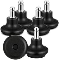 Outus Irodai Szék Görgő Helyettesítő Rögzített Csúszótalp Szett - 5 db Filcpárnás Fekete Nylon Csúszka 5 cm Magas Profilú, 550 lb Teherbírás 5