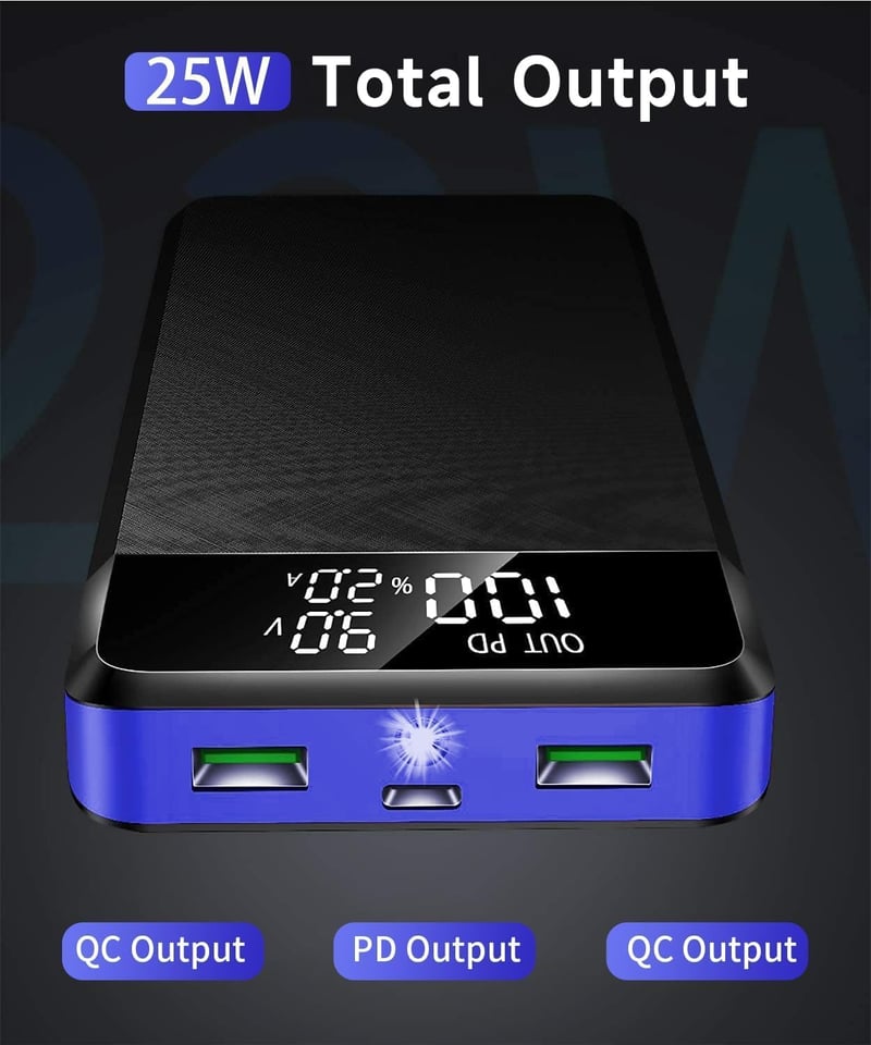 BASEUS 42800mAh Power Bank 25W PD3.0 USB-C gyorstöltő, 3 be- és kimenet, LED kijelző