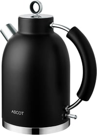 ASCOT Retro Fekete Vízforraló 1,5L - Férfi/Női Ajándék, Automata Kikapcsolás 1