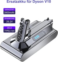 Dyson V10 porszívó 3900mAh akkumulátor - MVMOD kompatibilis csereakku 2