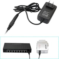 GINTOOYUN 2 db 5.5 x 2.1 mm DC Tápkábel Elosztóval - Biztonsági Kamerákhoz, Megfigyelő Rendszerekhez, DVR-hez és Egyéb Eszközökhöz 7