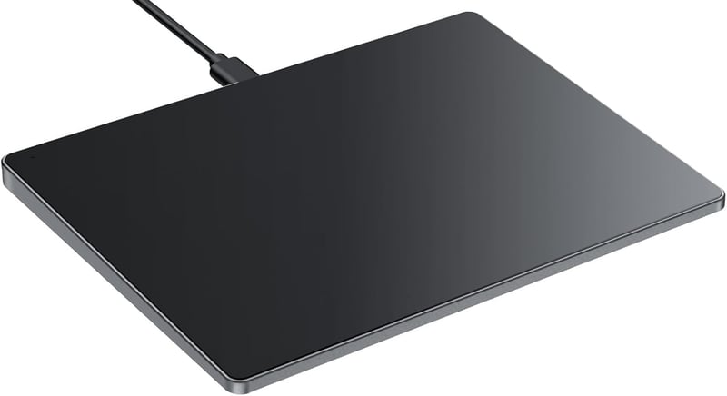 seenda Érintőpad PC-hez - Edzett Üveg Felületű Vezetékes Trackpad Alumínium Alappal, Nagy Pontosságú Navigáció Windows 10/11 Rendszerekhez (