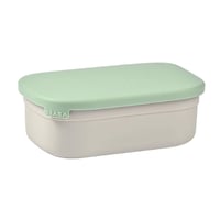 BÉABA Rozsdamentes Acél Gyermek Uzsonnás Doboz 760ml - Szivárgásmentes Bento Box Szilikon Borítással, BPA-mentes, Óvodába és Iskolába, Szürk 1
