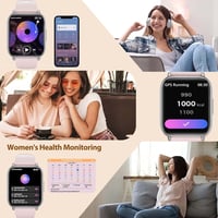 SLOKSFil Női Okosóra 1.83" Érintőkijelzővel - Fitness Óra Telefonhívás Funkcióval, Vérnyomás- és Pulzusmérő, 120+ Sportmód, IP68 Vízálló 4