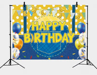 Színes "Happy Birthday" Szülinapi Zászlófüzér Dekoráció 4