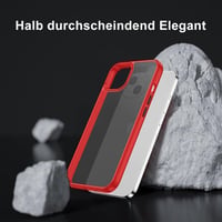 iPhone 13 Piros-Áttetsző Ütésálló Szilikon Védőtok 2