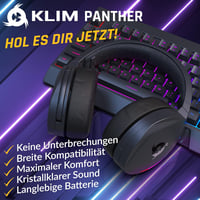 KLIM Panther RGB Gamer Fejhallgató - Vezeték Nélküli Bluetooth Headset PC, PS4, PS5, Switch Konzolokhoz, Zajszűrő Mikrofonnal, 3D Hangzással 2