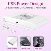 CORESLUX 36W Mini UV Lámpa Gél Körmökhöz, Időzítővel, Fehér 5