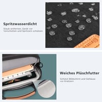 NIDOO 13,6" vízálló laptop táska MacBook, iPad, Surface és más 13" eszközökhöz 4