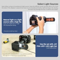 Canon, Sony, Nikon makró objektívekhez JJC ES-2 filmdigitalizáló adapter - 35mm negatív és dia JPEG-re 5