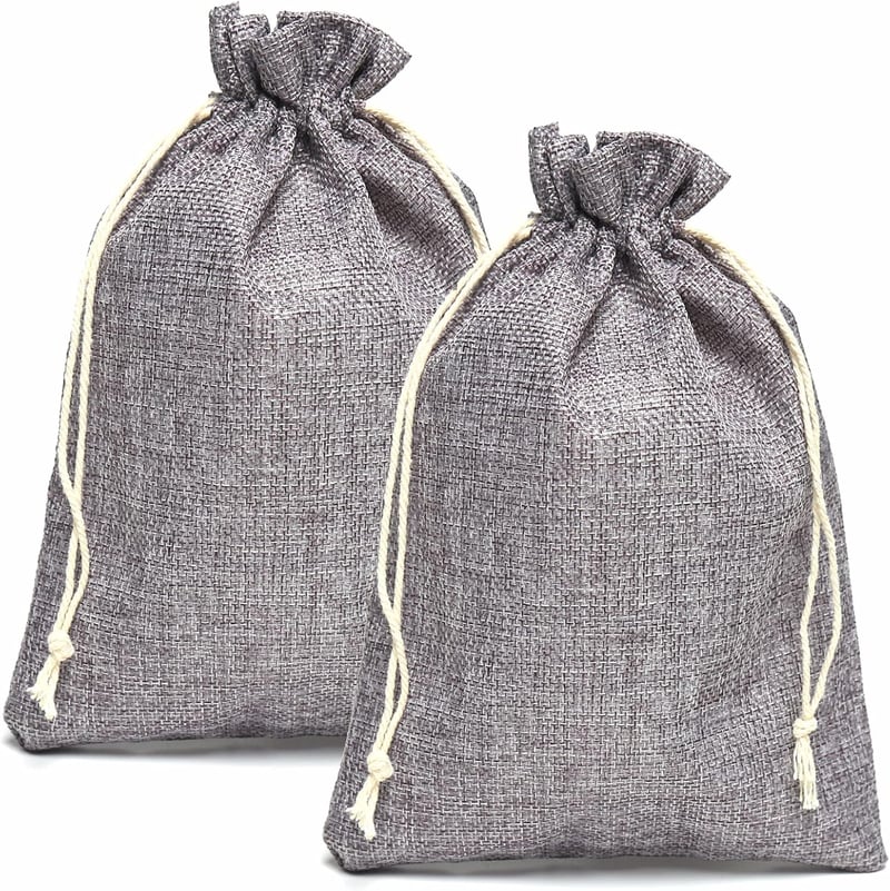 HERZWILD Szürke Juta Ajándékzsák Adventi Naptárhoz 17x23cm 15db
