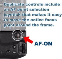 DSTE BG-R10RC Akkumulátor Markolat és Távirányító Canon EOS R5 R5C R6 R6 Mark II Fényképezőgépekhez - Joystick AF Pontválasztóval 8